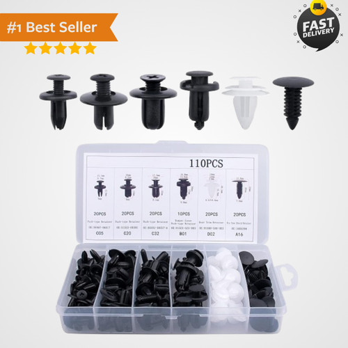 110pcs sizes car retainer - 110pcs, 6