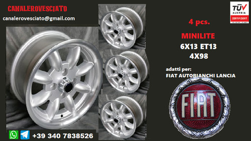 Jantes alu minilite 4x98 - 4,