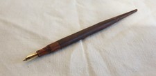 LONG PORTE PLUME ANCIEN EDACOTO FUT EN EBONITE BOISEE PLUME OR 18 CTS