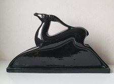 bayle david faience antelope sculpture spring art deco no lemananceau raadegonde