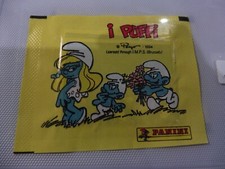 PANINI OU STYLE POCHETTE  NEUVE " SCHTROUMPFS "  COLLECTOR  RARE-ACHAT UNITEE