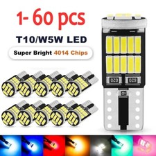 T10 W5W Ampoule LED Voiture Canbus Sans Erreur 12V, 4014 SMD Blanc Pur,