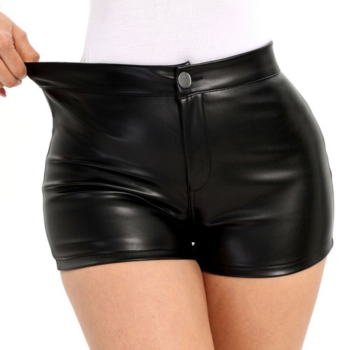 Femme cuir short sexy - pu,
