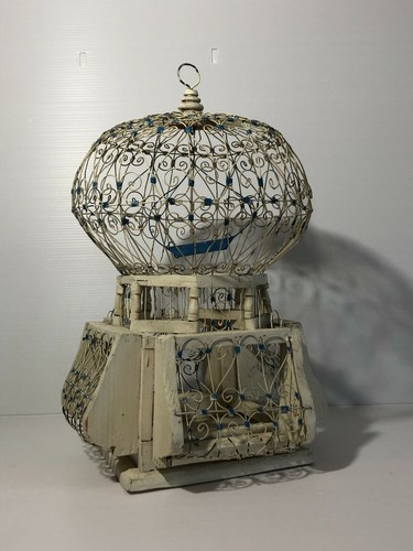 Ancienne cage oiseaux - ancienne, à