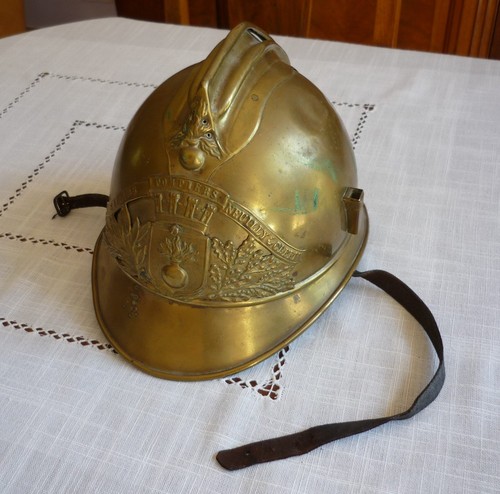 Casque pompier ancien - pompier,