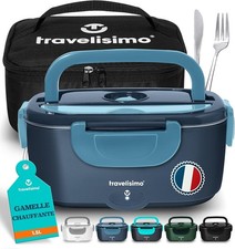 Gamelle Chauffante 80W Lunch Box Chauffante 1,5L Marmite Électrique 3