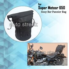 Compatible Avec Royal Enfield Super Meteor 650 Sissy Bar Sac À Pannier, Noir