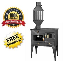 Cuisinière Poêle à bois Tube de fumée à gauche Prity 1P34L 10,1kw. / Échangeur