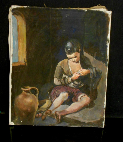 Peinture sur toile - , femme