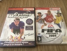 LOT 2 JEUX FIFA FOOTBALL 2004 + CYCLING MANAGER PC CD ROM PC VF FR NEUF BLISTER