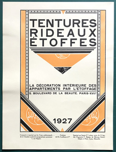 Publicité 1927 tentures - :,