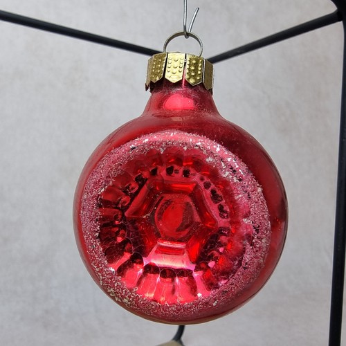 Vintage boule noël sapin - -,