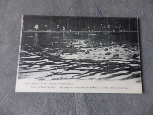 Carte postale ancienne chasse - postale,