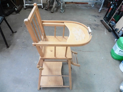 Chaise haute bois pour - bois,