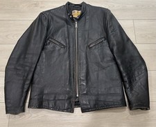 Vintage 70's Schott Perfecto 641xx Cafe Racer USA Talon Zip Men's Size 44