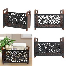 Porte-revues en bois Porte-revues de sol pour dossiers Brochures Journaux