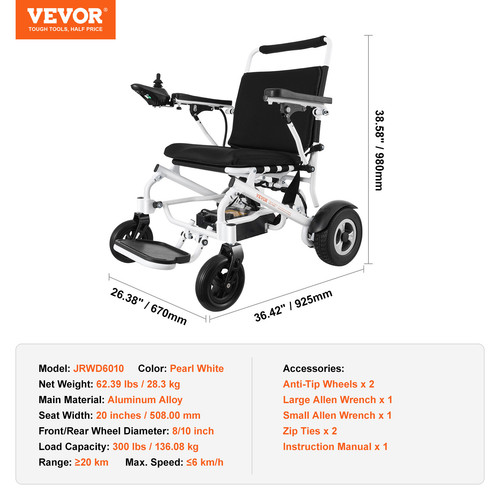 Vevor fauteuil roulant - vevor,