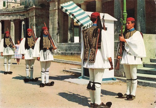Grece corfou garde royale - la,
