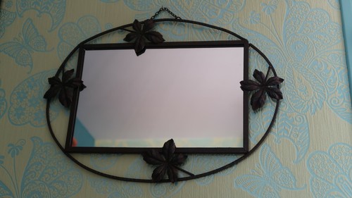 Ancien miroir fer forge - ancien,