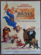 Affiche BASIL détective prive DISNEY chien souris dessin animé enfant 40x60cm