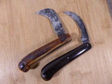 Lot anciens couteaux serpettes