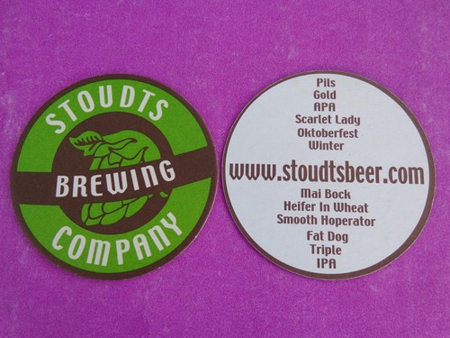 Sous verre bière stoudts - bière,