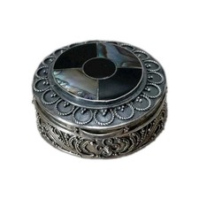 Joli Pilulier. Boite Ronde