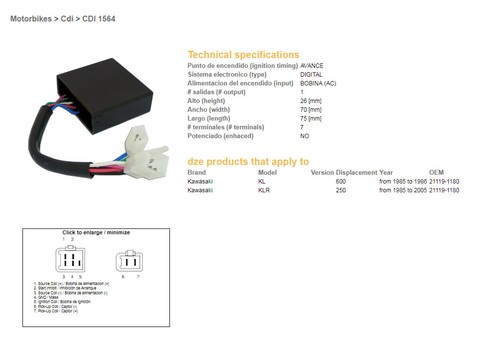 Dze module allumage cdi - dze, d'allumage