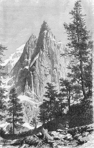 Mont blanc vue l aiguille - mont,
