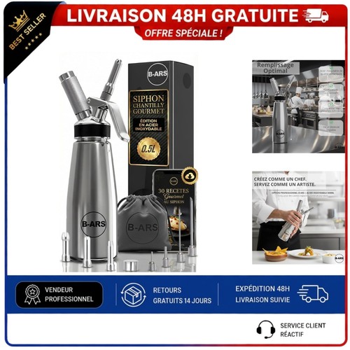 Siphon chantilly ars acier - b-ars,
