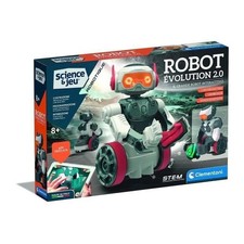 Clementoni - Robot Évolution 2.0 a assembler et programmer - 4 modes de jeu - Fa