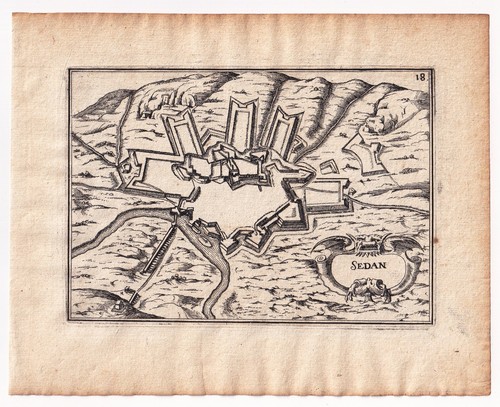 Gravure xviie sedan - xviie, ardennes