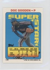 1990 Super Star Sticker Back Cards Doc ( 57) Dwight Gooden Eddie Murray #25 HOF