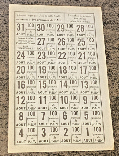 Ticket rationnement seconde - de,