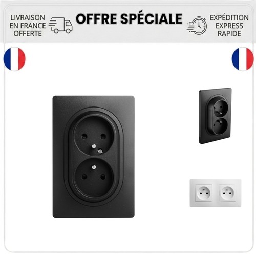 Prise murale double debflex - prise,