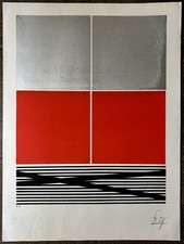 SOTO Jesus Rafael Original Screen Print Abstraction Kinetic Art Venezuela EA