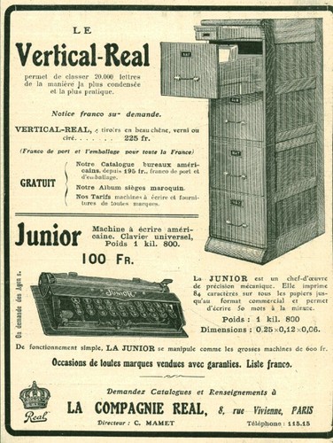 Publicité ancienne meuble