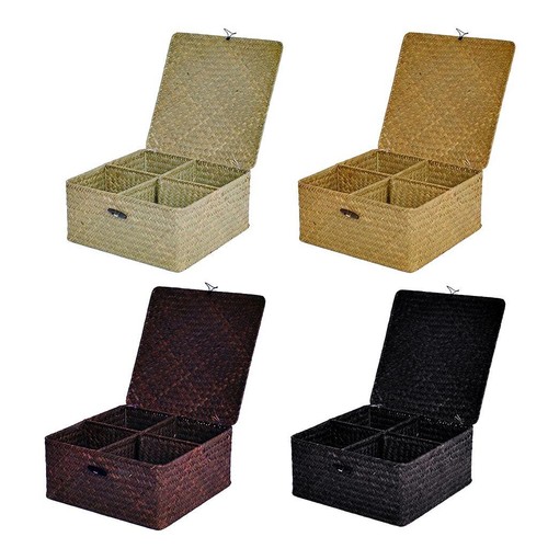 Panier rectangulaire tressé