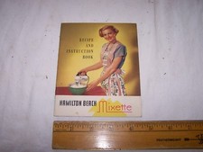 Vintage HAMILTON BEACH MIXETTE Recipe & Instruction Book - Mixer 