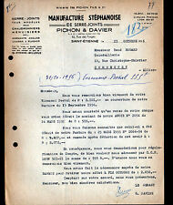 SAINT-ETIENNE (42) MANUFACTURE STEPHANOISE / CLUTCH CLAMP ""PICHON & DAVIER"" 1956