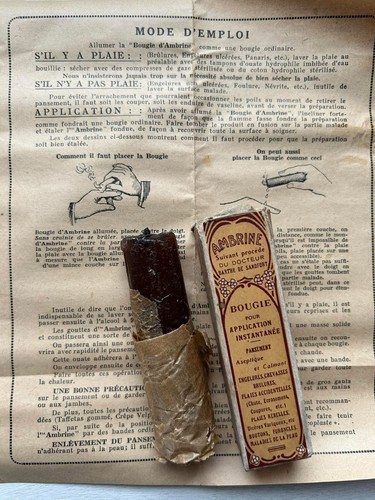 Bougie ambrine soins aux - d'ambrine,