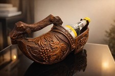 Porte-bouteille en bois