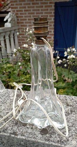 Ancien pied lampe verre - ancien,