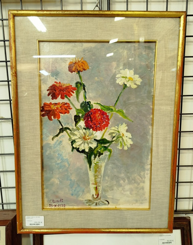 Tableau huile sur panneau - tableau,