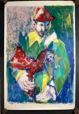 Bernard LORJOU "Arlequin au