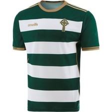 O'NEILLS MEN FC CELTIC CROSS HOOPED SOCCER FOOTBALL SHIRT JERSEY MAILLOT SIZE S