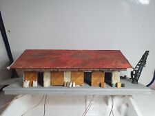 DIORAMA ELECTRIC TRAIN HO HANGAR DOCK WITH LIGHTING ON WOOD BOARD JOUEF?gu