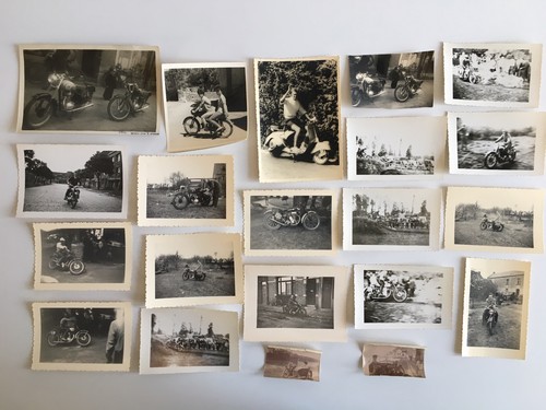 Lot ancienne photo moto - ancienne,