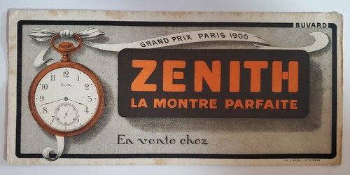 Buvard zenith la montre - -,