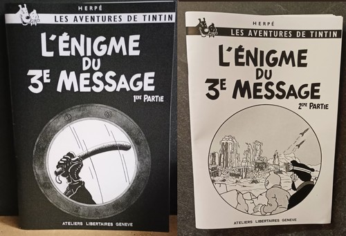 Tintin pastiche énigme du - tintin,